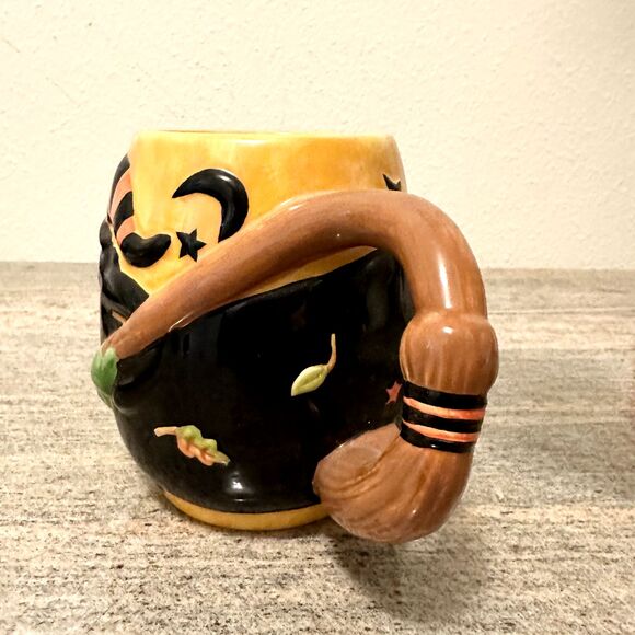 Halloween Susan Winget Witch Flying Wrap Around Coffee Mug Cup - Picture 4 of 10